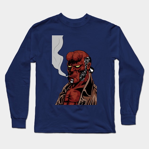 Hellboy Long Sleeve T-Shirt by Black Snow Comics